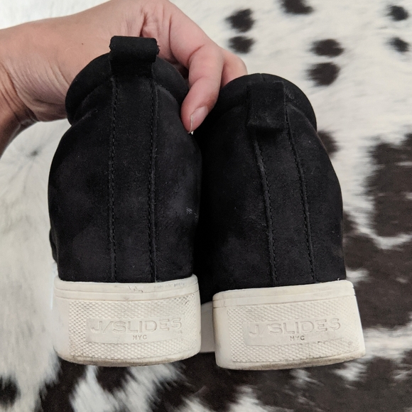 j slides sallie wedge sneaker black